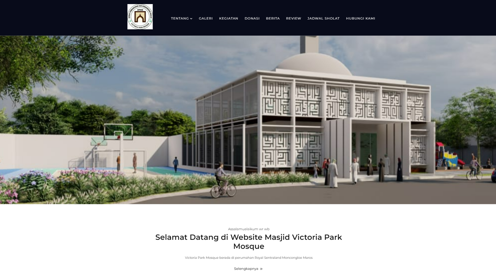 website gratis untuk masjid yang mendaftar di taqmir